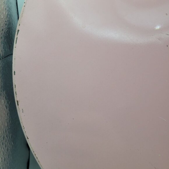 Enesco Tin Tray Barbi Sargent Pink 1983 Girl Mouse 11.5 Inch Round Poppy Seed - Picture 8 of 9